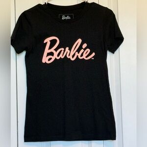 Barbie X Unique Vintage Black Tee with Pink Accents